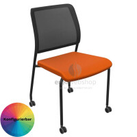 Dauphin Trend Office to-sync meet – Stackable Visitor Chair with Mesh Back
