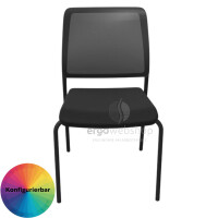 Dauphin Trend Office to-sync meet – Stackable Visitor Chair with Mesh Back