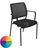 Dauphin Trend Office to-sync meet – Stackable Visitor Chair with Mesh Back