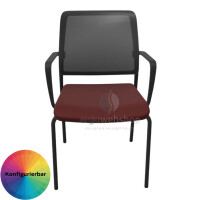 Dauphin Trend Office to-sync meet – Stackable Visitor Chair with Mesh Back