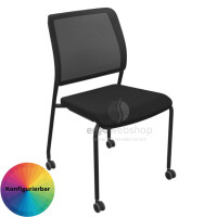 Dauphin Trend Office to-sync meet – Stackable Visitor Chair with Mesh Back