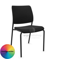 Dauphin Trend Office to-sync meet – Stackable Visitor Chair with Upholstered Back