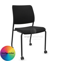 Dauphin Trend Office to-sync meet – Stackable Visitor Chair with Upholstered Back