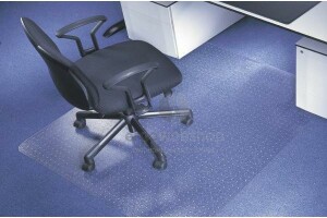 Floortex polycarbonate floor protection mat for low- to medium-pile carpets up to 12 mm high (with nubs)