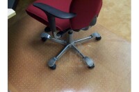 Floortex polycarbonate floor protection mat for low- to medium-pile carpets up to 12 mm high (with nubs)