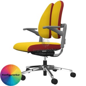 NowyStyl Rohde & Grahl xenium duo back - office swivel chair without headrest (GS certificate type B)