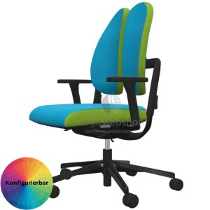 NowyStyl Rohde & Grahl xenium duo back - office swivel chair without headrest (GS certificate type B)