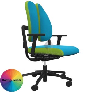 NowyStyl Rohde & Grahl xenium duo back - office swivel chair without headrest (GS certificate type B)