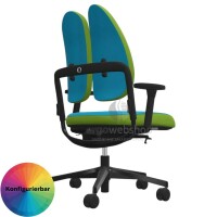 NowyStyl Rohde & Grahl xenium duo back - office swivel chair without headrest (GS certificate type B)