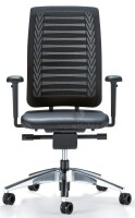 Girsberger Reflex mit Lumbalstütze - gepolsterter Bürodrehstuhl mit Netzrücken (Schnell-Lieferprogramm)