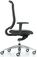 Girsberger Reflex mit Lumbalstütze - gepolsterter Bürodrehstuhl mit Netzrücken (Schnell-Lieferprogramm)