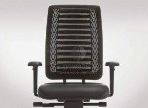 Girsberger Reflex ohne Lumbalstütze - gepolsterter Bürodrehstuhl mit Netzrücken (Schnell-Lieferprogramm)