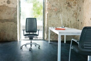 Girsberger Reflex ohne Lumbalstütze - gepolsterter Bürodrehstuhl mit Netzrücken (Schnell-Lieferprogramm)