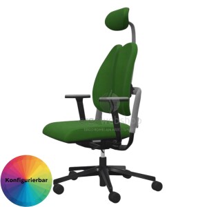 NowyStyl Rohde & Grahl xenium duo back - Office swivel chair with headrest (GS certificate type B)