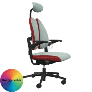 NowyStyl Rohde & Grahl xenium duo back - Office swivel chair with headrest (GS certificate type B)