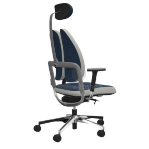 NowyStyl Rohde & Grahl xenium duo back - Office swivel chair with headrest (GS certificate type B)