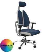 NowyStyl Rohde & Grahl xenium duo back - Office swivel chair with headrest (GS certificate type B)