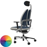 NowyStyl Rohde & Grahl xenium duo back - Office swivel chair with headrest (GS certificate type B)