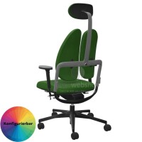 NowyStyl Rohde & Grahl xenium duo back - Office swivel chair with headrest (GS certificate type B)