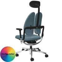NowyStyl Rohde & Grahl xenium duo back - Office swivel chair with headrest (GS certificate type B)