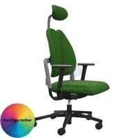 NowyStyl Rohde & Grahl xenium duo back - Office swivel chair with headrest (GS certificate type B)