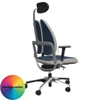 NowyStyl Rohde & Grahl xenium duo back - Office swivel chair with headrest (GS certificate type B)