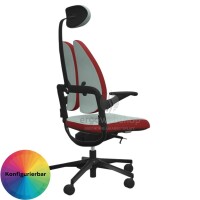 NowyStyl Rohde & Grahl xenium duo back - Office swivel chair with headrest (GS certificate type B)