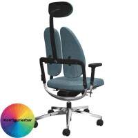 NowyStyl Rohde & Grahl xenium duo back - Office swivel chair with headrest (GS certificate type B)