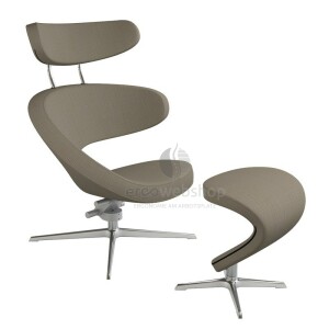 Varier Peel - armchair / comfortable armchair with stool