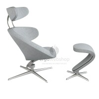 Varier Peel - armchair / comfortable armchair with stool