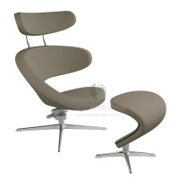Varier Peel - armchair / comfortable armchair with stool
