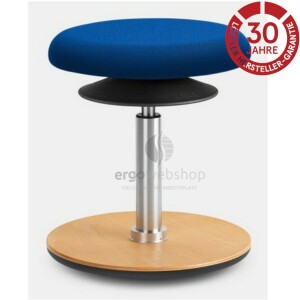 Löffler Ergo 1 - Sitzhocker mit Bodenwippe, Pendelhocker oder Stehhilfe (Ø 30 cm)