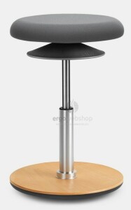 Löffler Ergo 1 - Sitzhocker mit Bodenwippe, Pendelhocker oder Stehhilfe (Ø 30 cm)
