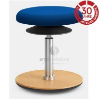 Löffler Ergo 1 - Sitzhocker mit Bodenwippe, Pendelhocker oder Stehhilfe (Ø 30 cm)
