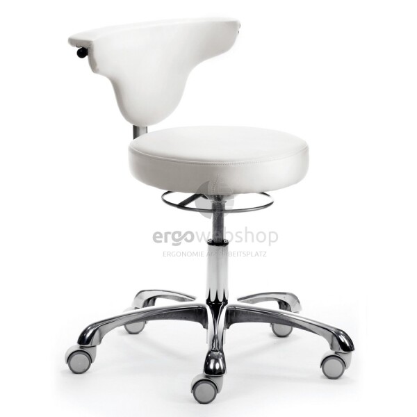 Mayer Sitzmöbel 1252 myJAZZ - Swivel Chair in white faux leather
