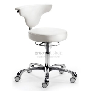 Mayer Sitzmöbel 1252 myJAZZ - Swivel Chair in white faux leather