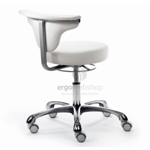 Mayer Sitzmöbel 1252 myJAZZ - Swivel Chair in white faux leather