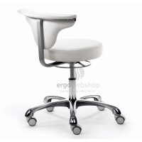 Mayer Sitzmöbel 1252 myJAZZ - Swivel Chair in white faux leather