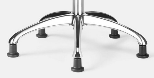 high base (A) polished aluminum