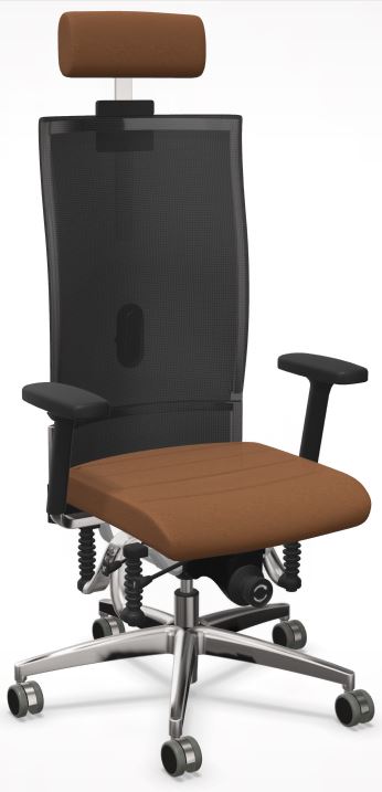 Haider BIOSWING 670 iQ - Bürodrehstuhl mit Nackenstütze und Netzrücken 49610-00