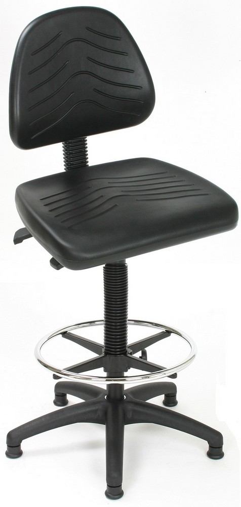 Lotz Lagertechnik Lotz 8545 - Komfort Arbeitsstuhl mit großer Rückenlehne und mit...