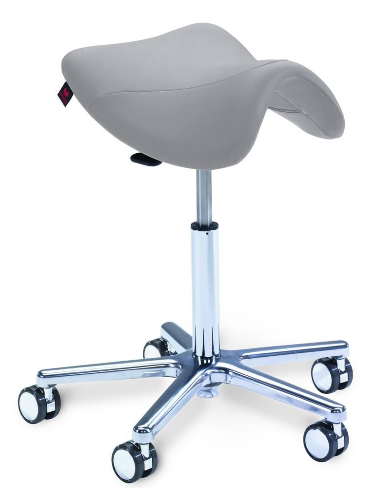 Swippo Lady - Sattelstuhl - Sattelhocker (Kunstleder/Leder) SwippoLady Leder