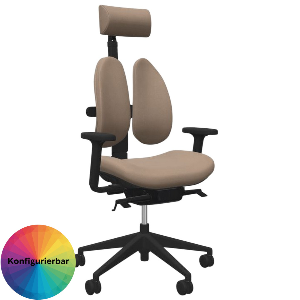 NowyStyl Rohde & Grahl duo-back - Bürodrehstuhl mit Kopfstütze und... DUO BACK SWIVEL CHAIR UPH KS